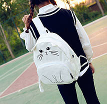 Молодежный рюкзак с уникальным принтом кота, фото 3