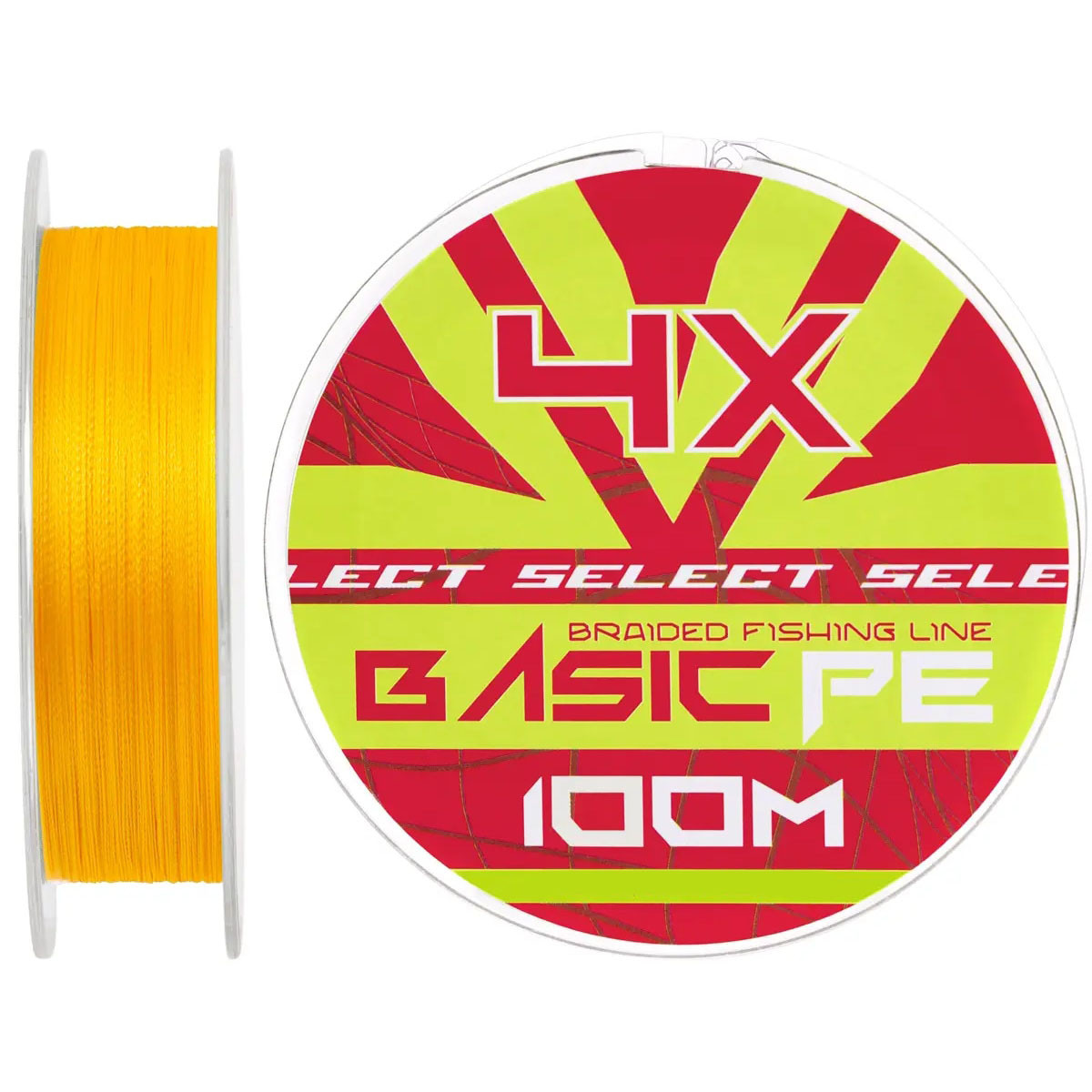 Шнур Select Basic PE 100m (помаранчевий) #1.2/0.16mm 18lb/8.3kg, фото 1