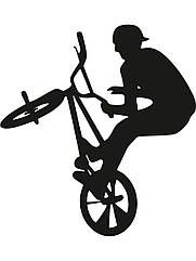 Вінілова наклейка- вело спорт (від 15х15 см)