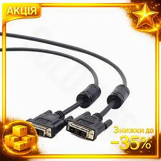 GL Кабель DVI-D(M) 5 Max Line 3.1 м черный Viewcon для подключения монитора видеокабель для компьютера LO31\PR