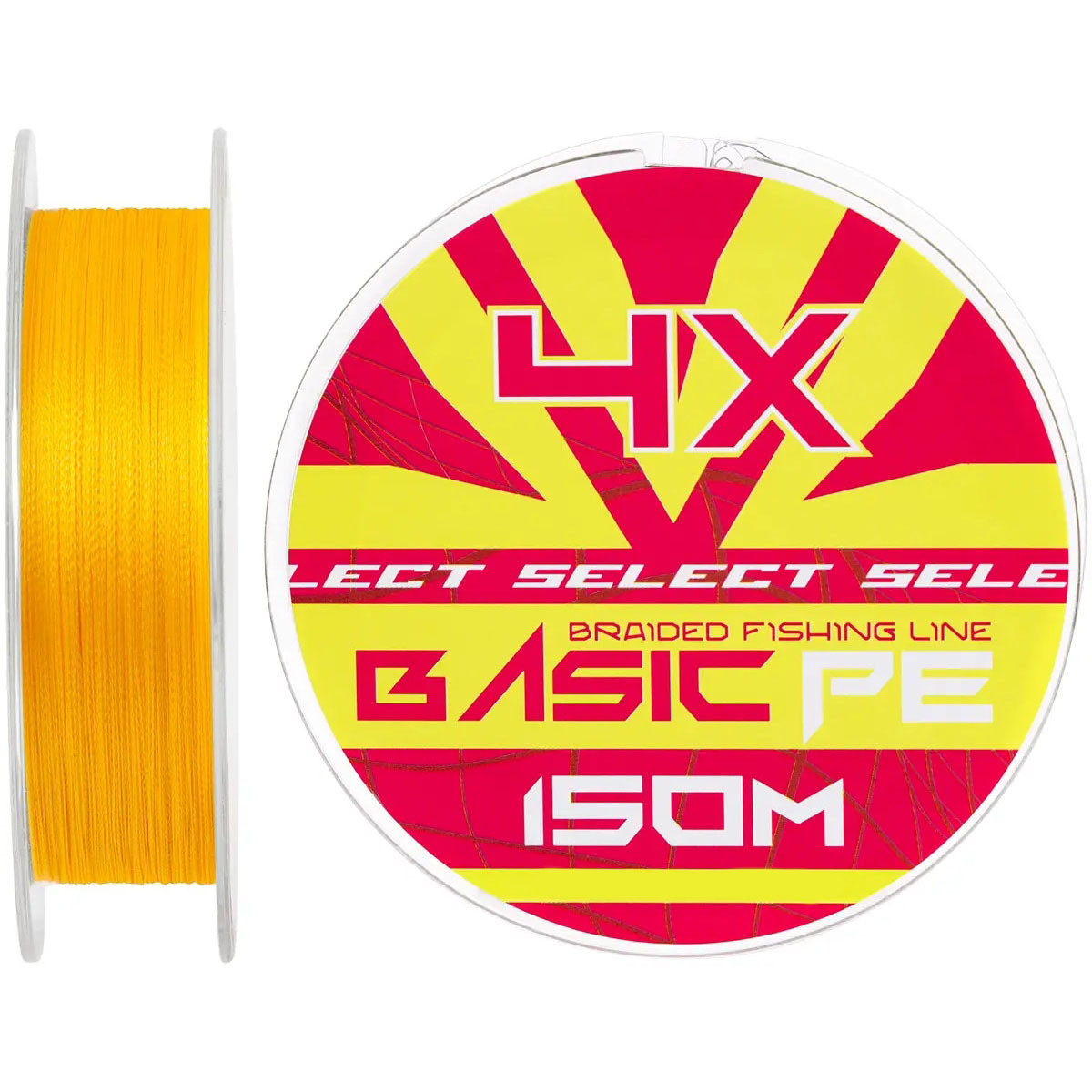 Шнур Select Basic PE 150m (помаранчевий) #0.5/0.08mm 8lb/4kg, фото 1