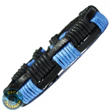 Браслет-фенечка - BF-241 - синій обплетений