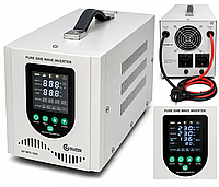 ИБП инвертор с чистой синусоидой Europower EP-MPS-1000/12PLUS 700 Вт 12 В для внешнего аккумулятора котла и насоса