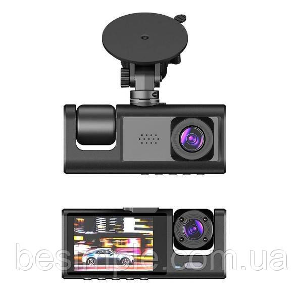 Відеореєстратор 3 камери Full HD 1080 Traffic recorder Z37, фото 1