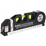 Лазерний рівень нівелір Fixit Laser Level Pro 3, лазерний рівень, рідинний рівень, рулетка 2.5 м, фото 8