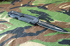 Ніж викидний фронтальний, Stаль 440с, чохол