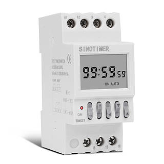 Реле часу Sinotimer TM627, на DIN-рейку, LCD, программируемый, 16А, 220V, 82х68х36 мм