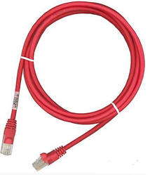 Патч-корд RJ45, 568B-P, UTP, PowerCat 5e, LSZH 0.5 м, Червоний