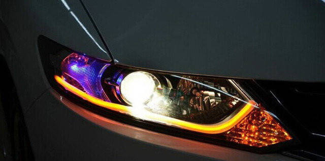 45 см. гнучкі дхо Flexible DRL ходові вогні з функцією повороту. Цена за ПАРУ, фото 1