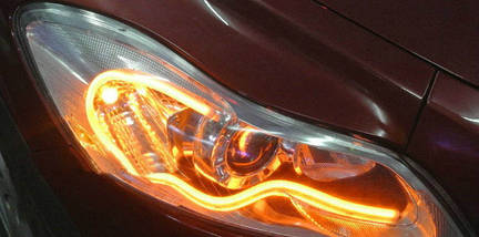 45 см. гнучкі дхо Flexible DRL ходові вогні з функцією повороту. Цена за ПАРУ, фото 3