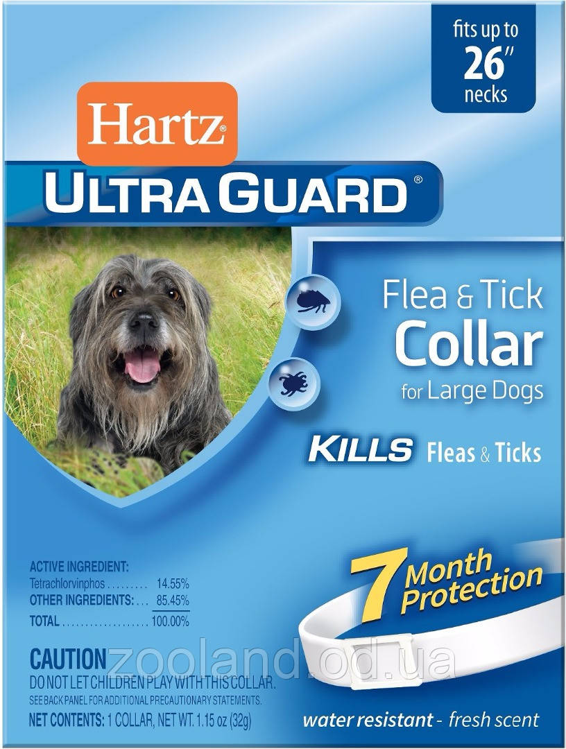 81169 Hartz UltraGuard Flea&Tick Нашийник для великих собак, 65 см