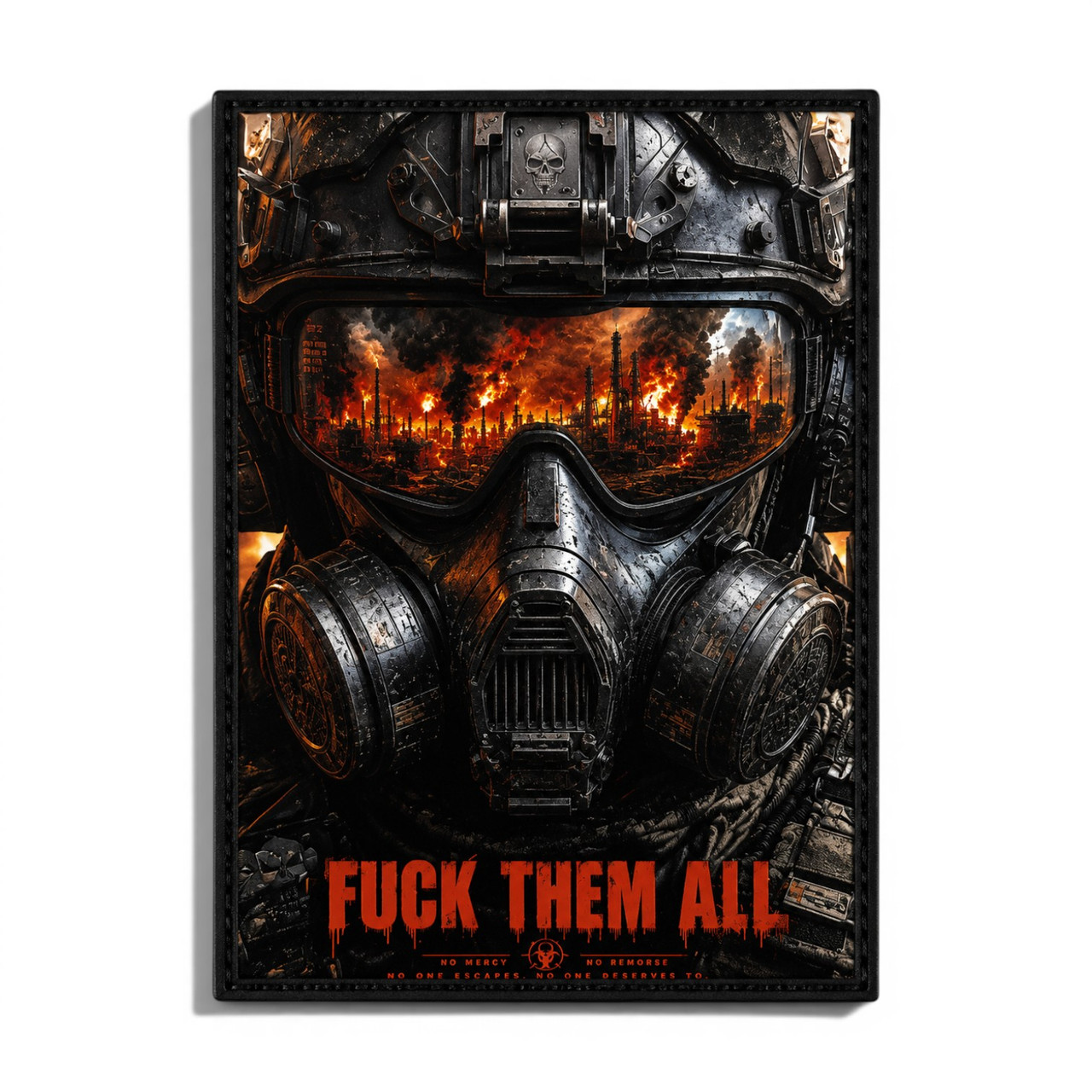 Патч / шеврон Fuck them all Протигаз
