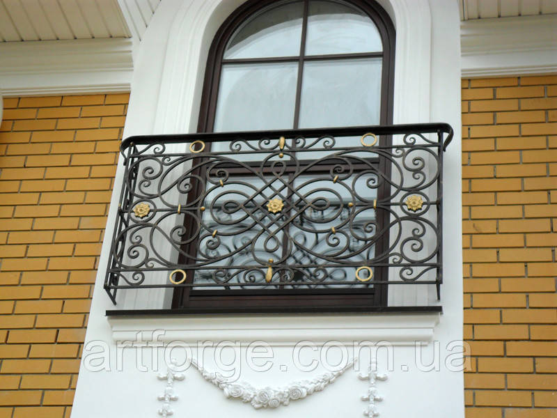 Кованое ограждение балкона, террасы, лестницы - фото 1 - id-p519398597