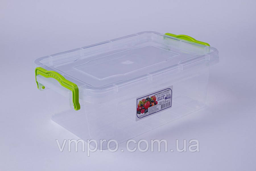 Контейнер харчовий ELIT плоский, No02, 2.2 L, (256×170×95), місткість, посуд для продуктів
