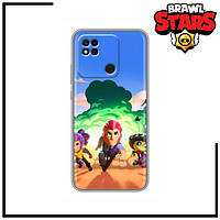 Чехол Бравл Старс для Сяоми Редми 10А / Чехол Brawl Stars на Xiaomi Redmi 10A