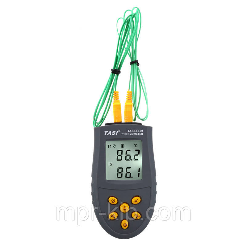 Термометр TASI-8620 з термопарами К-типу (від -50ºC до 1350ºC)