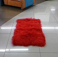 Пластина хутряна з лами на підлогу та крісло червона