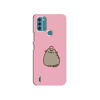 Чехол Пушин с сердцем для Нокиа С31 / Чехол Pusheen heart на Nokia C31