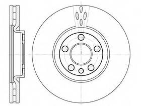 Тормозной диск передний Fiat Scudo(1996-2006) LPR(L2055V)