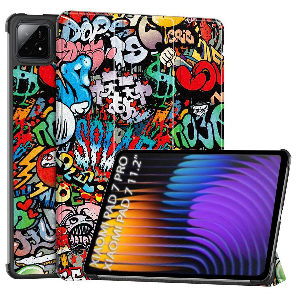 Чохол до планшета BeCover Smart Case Xiaomi Pad 7 / 7 Pro 11.2" Graffiti (712804), фото 1