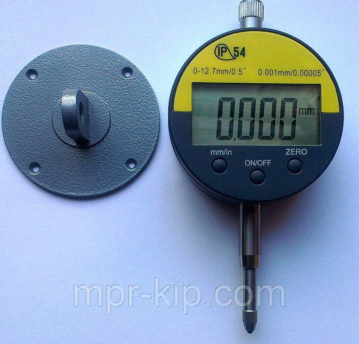 Цифровий індикатор годинникового типу ІЧЦ 0-12,7 мм (0,001 мм) з вушком у водозахисному корпусі IP54