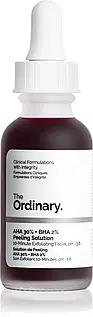 Пілінг для обличчя THE ORDINARY AHA 30% + BHA 2% Peeling Solution 30 мл — кислотний пілінг для вирівнювання тону та текстури шкіри