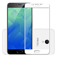 Защитное стекло Meizu M5 full cover white