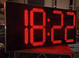 Великі годинники для фасаду з термометром 3000х1400 мм, фото 4