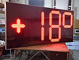 Великі годинники для фасаду з термометром 3000х1400 мм, фото 4