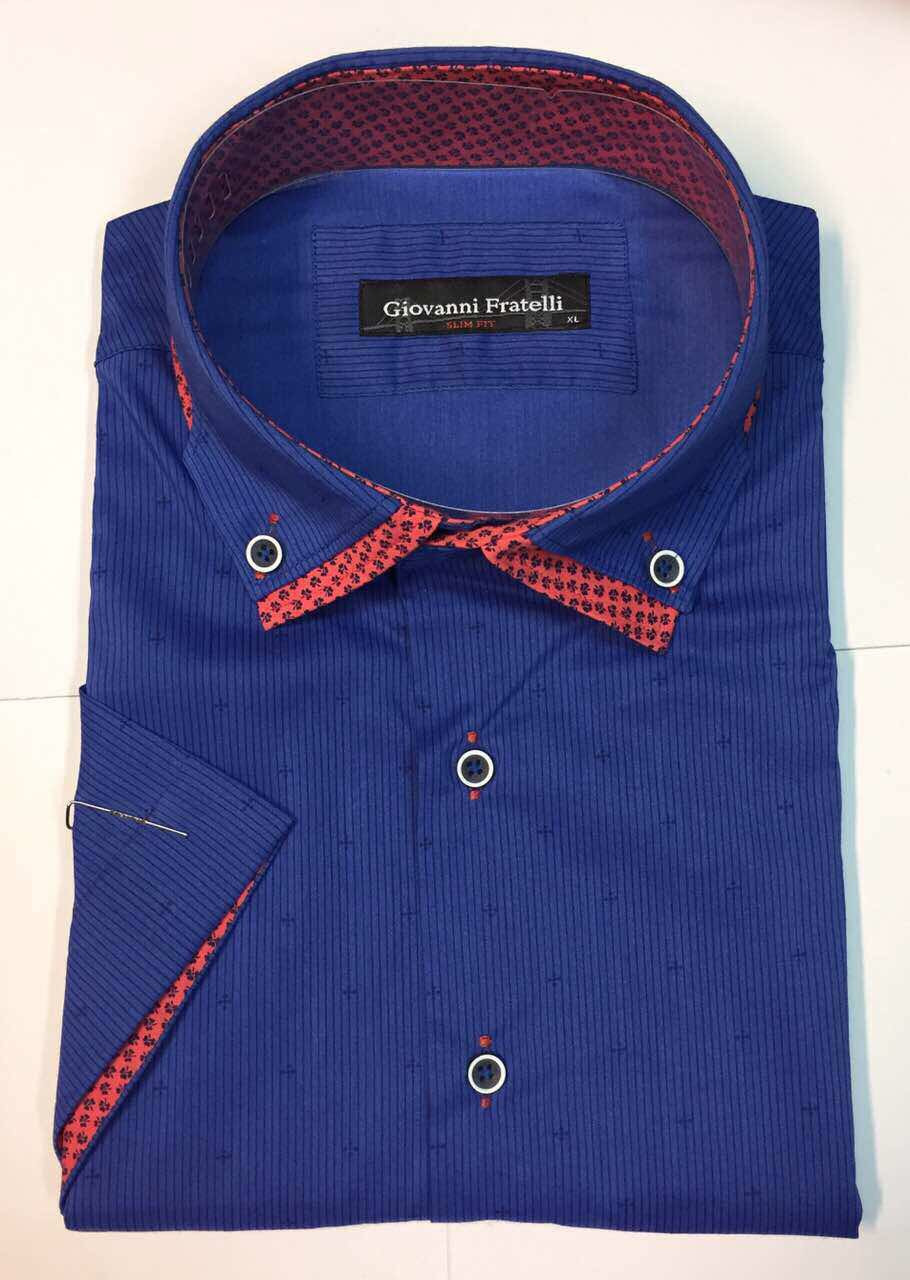 Сорочка чоловіча Giovanni Fratelli короткий рукав модель 8025SR K44