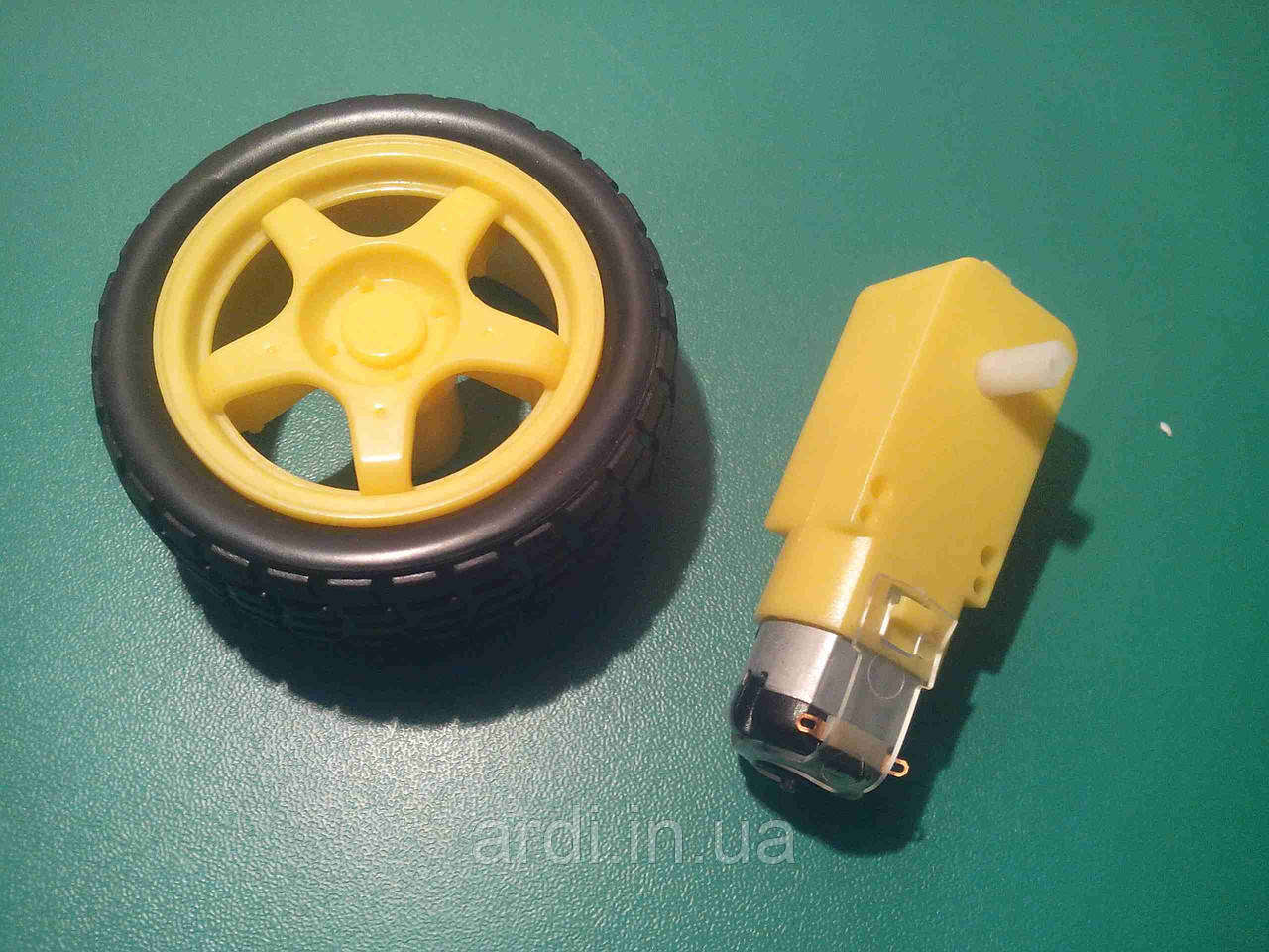 1 комплект. Мотор редуктор колесо Arduino, фото 1