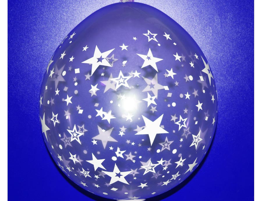 Куля упаковка прозора "Зорочки" Розмір: 18" (45 см). Пр-во:"Gemar Balloons" (Італія)