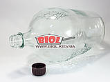 Пляшка 4,5 л скляна з пластиковою кришкою "Ровоам", фото 3