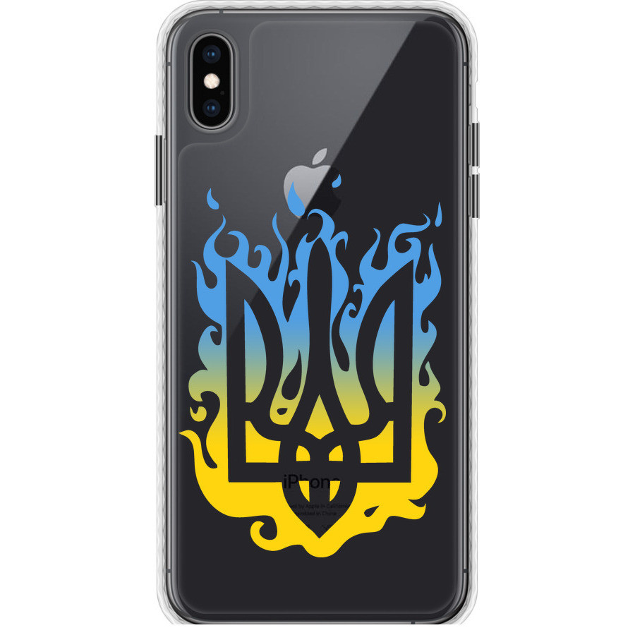 Чехол чехол bumper патриотический на телефон iPhone XS Max Герб v1 "5258pc-1557-58250", фото 1