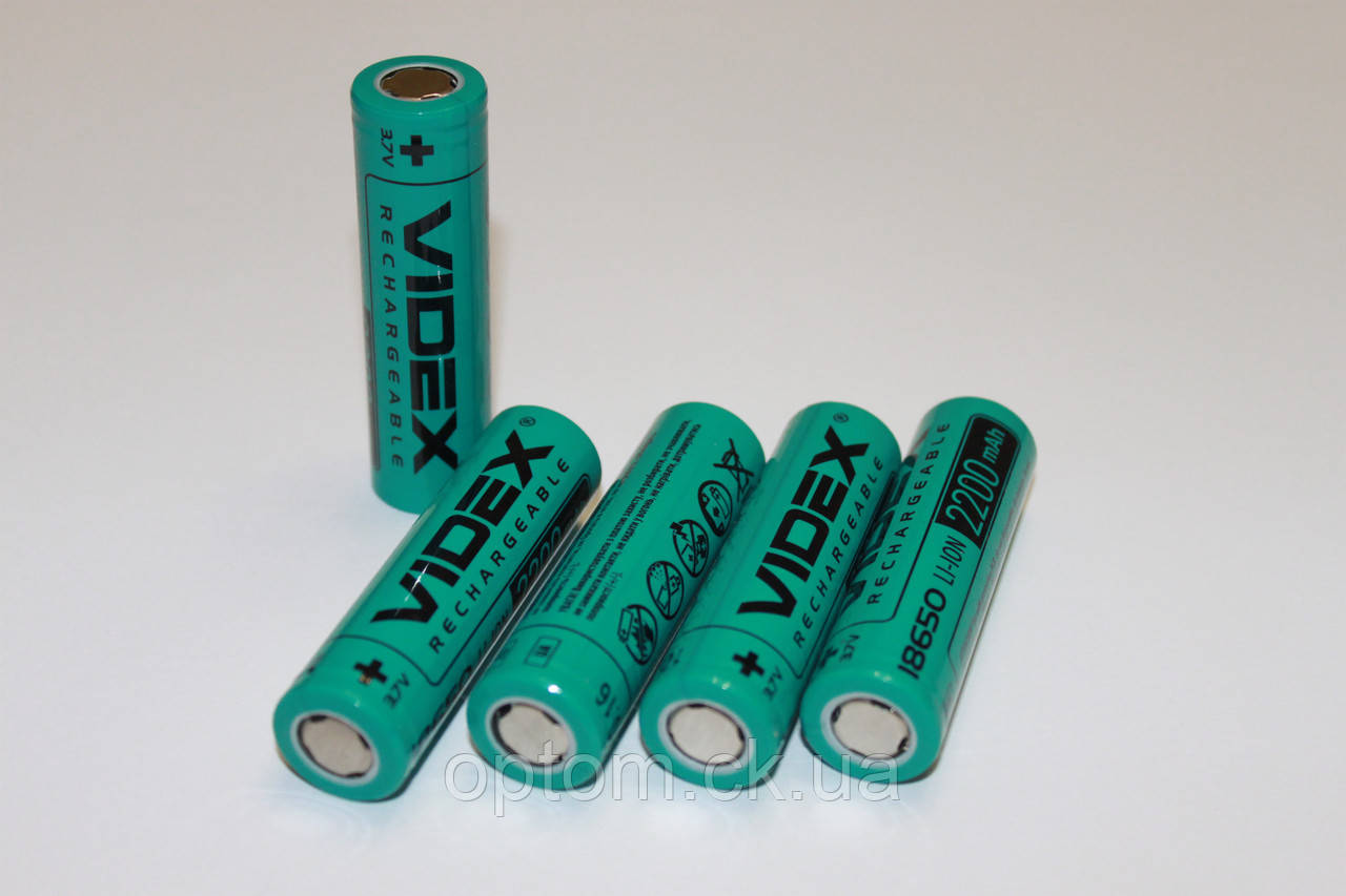 Акумулятор Videx Li-Ion 18650 2200 mAh