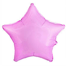 Куля фольгований зірка 46 см рожева пастель (гелій)