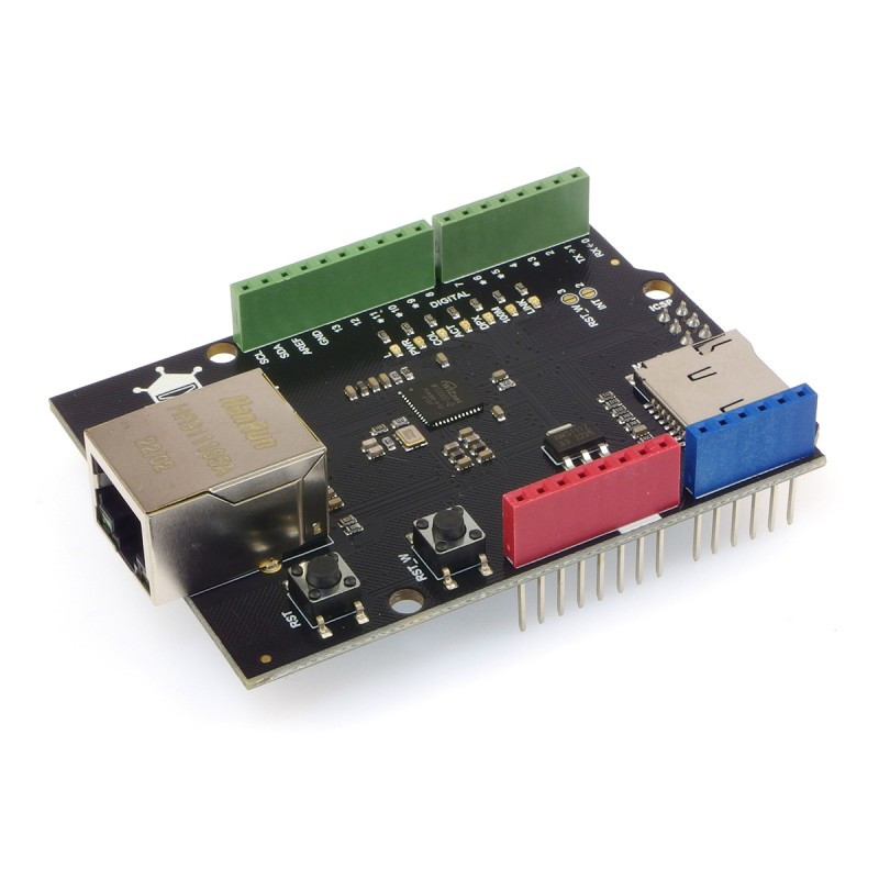 DFRduino Ethernet Shield V3.0 W5100S — расширение Ethernet для Arduino., фото 1