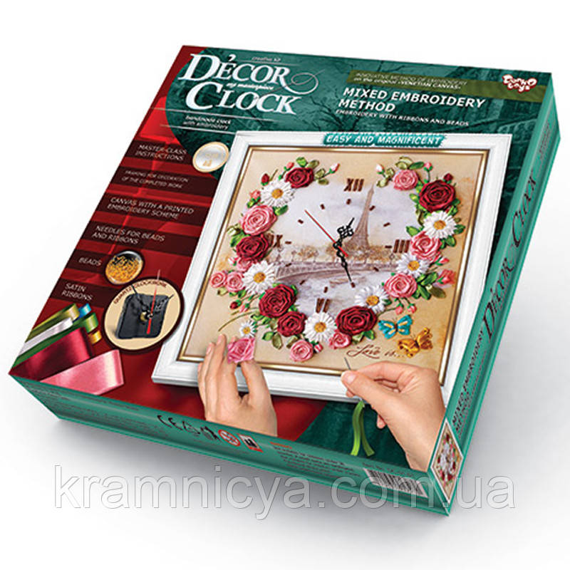 Годинник Decor Clock 'Троянди' (DС-01-01), фото 1