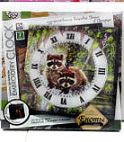 Embroidery clock 'Еноты', фото 3
