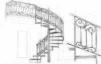 Кованые винтовые лестницы, балконы, ограждения террас