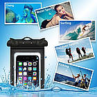 Підводний чохол для смартфона Homar з кріпленням на руку чорний, фото 6