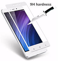 Захисне скло на весь екран біле 2,5d Xiaomi Redmi 4 prime (pro)