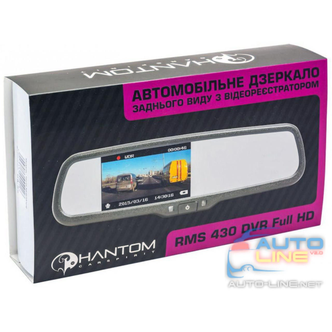 Дзеркало заднього огляду Phantom RMS 430 DVR Full HD