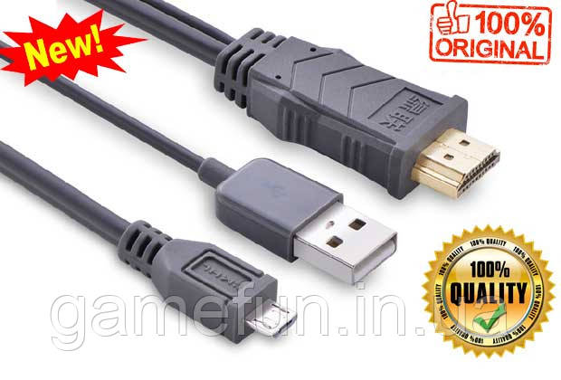 MHL 2.0 HDMI HDTV адаптер Micro USB 11 Pin Ugreen Оригинал - фото 3 - id-p294103525