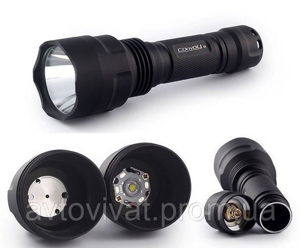 Фонарь Convoy C8 на светодиоде CREE XM-L2 T6 6500К гладкий отражатель ...