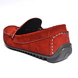 Замшеві мокасини чоловічі стильні червоні весняна взуття Rosso Avangard Alberto Red, фото 4