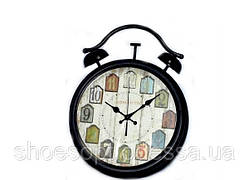 Вінтажний настінний годинник круглий у стилі Прованс