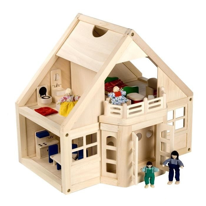 Меблированный деревянный домик с куклами Melissa&Doug (MD795) - фото 2 - id-p85197699