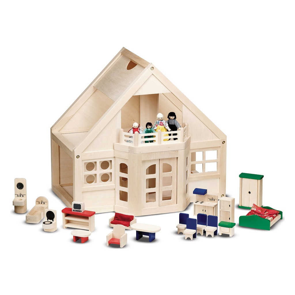 Меблированный деревянный домик с куклами Melissa&Doug (MD795) - фото 1 - id-p85197699