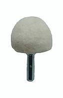 Фетровий круг для дриля 30х25х6 мм.сфера